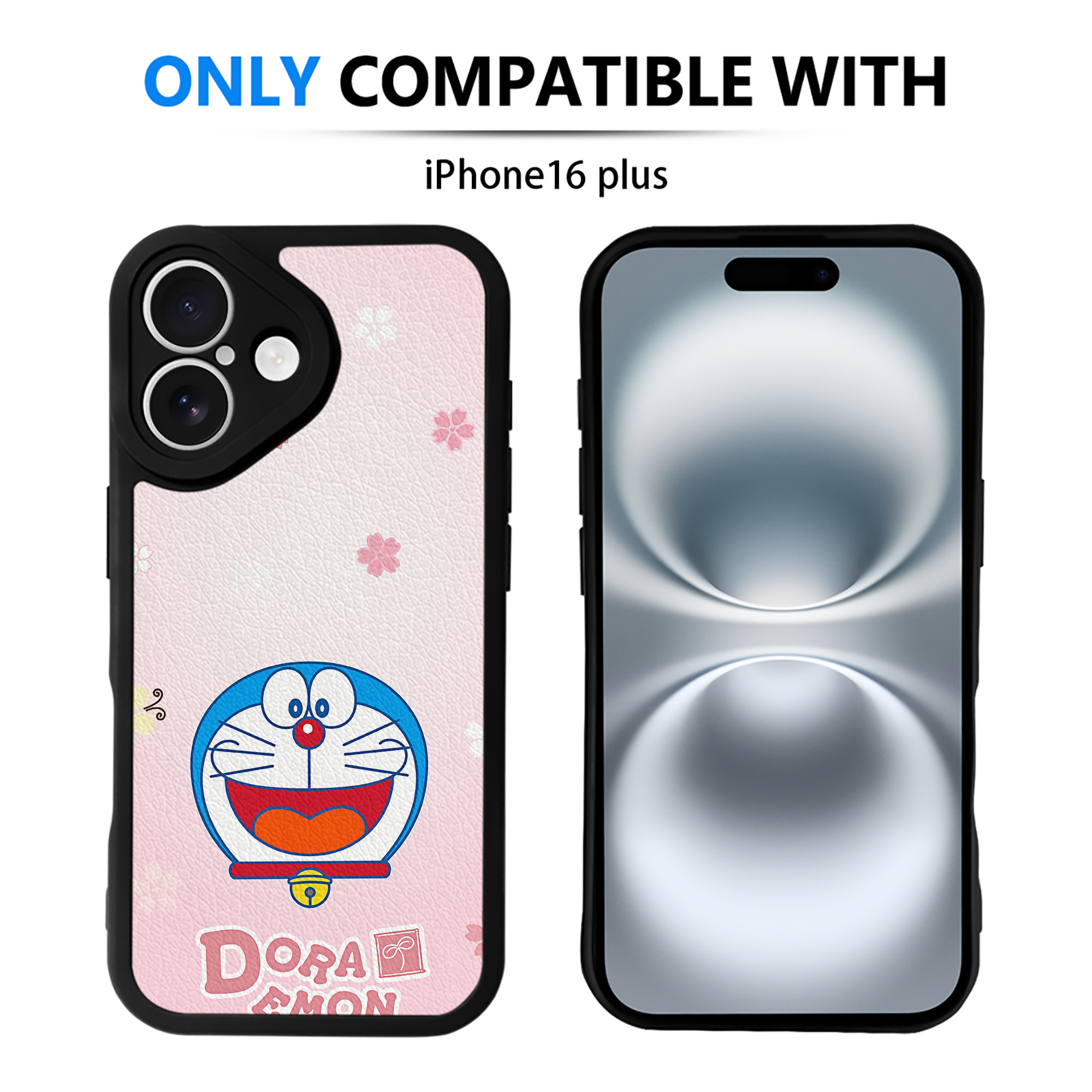 （画像用） ドラえもん Doraemon 【iPhone 16シリーズ対応】シリコンスマホケース（レザー調） 材質：シリコン